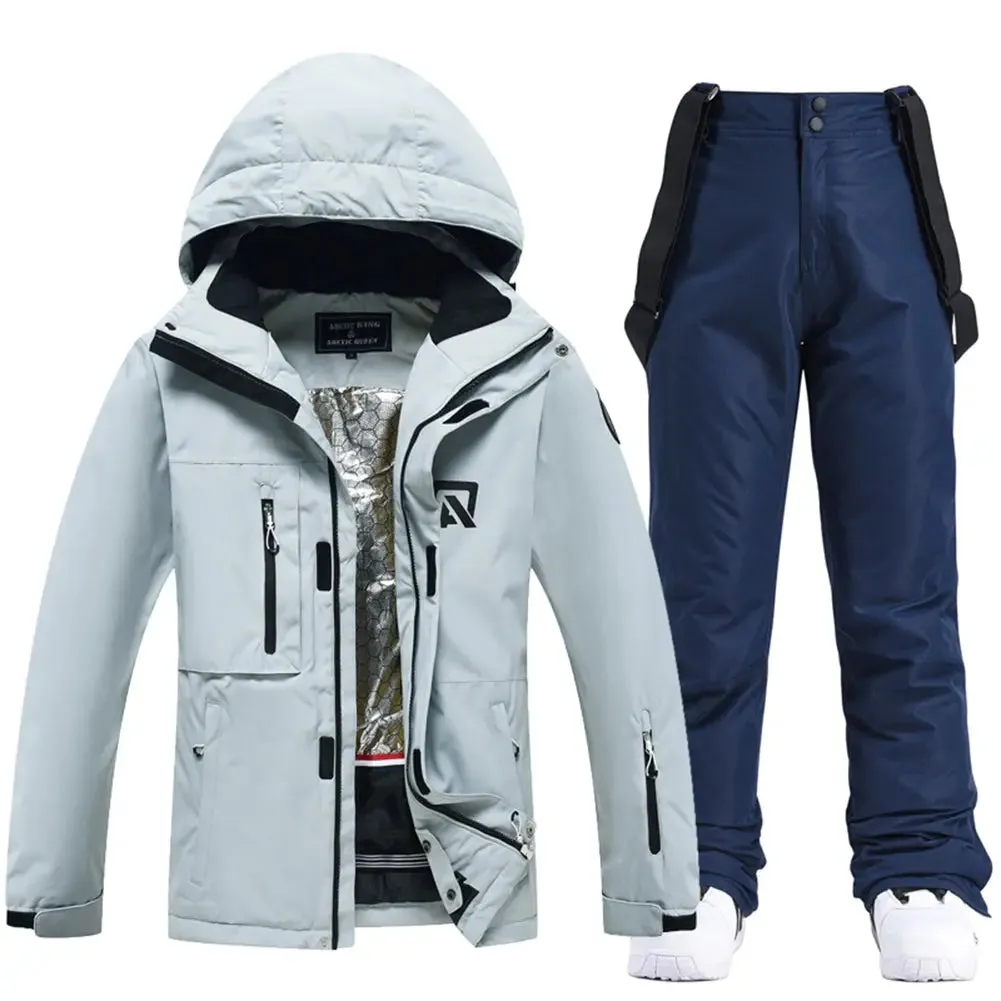 Hotian Women's Ski Jacket with Thermal Pants