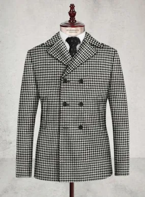 Houndstooth Peacoat - Mens Houndstooth Peacoat