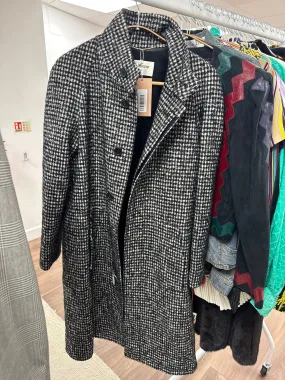 Houndstooth Wool Coat ALEP258