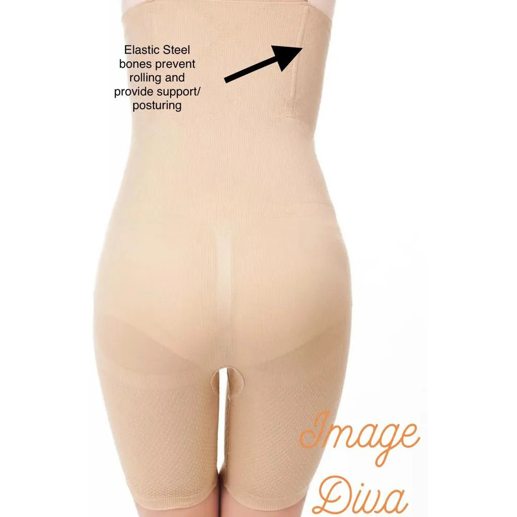 Image Diva High Waist Slimming Tummy Control Butt Lift Contouring Corset Body Shaper for Adults
