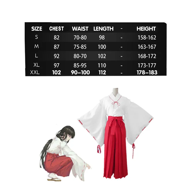 Inuyasha Kikyo Cosplay Kimono Costume