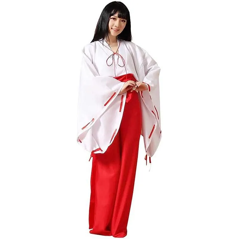 Inuyasha Kikyo Cosplay Kimono Costume