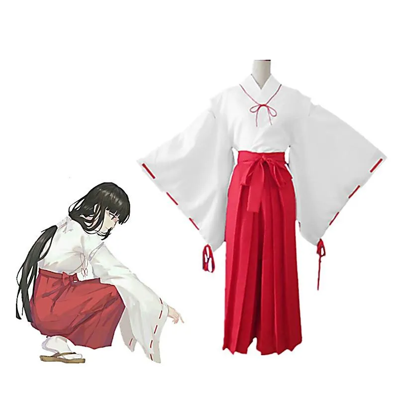 Inuyasha Kikyo Cosplay Kimono Costume
