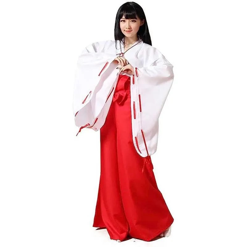 Inuyasha Kikyo Cosplay Kimono Costume