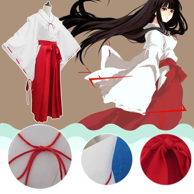 Inuyasha Kikyo Cosplay Kimono Costume