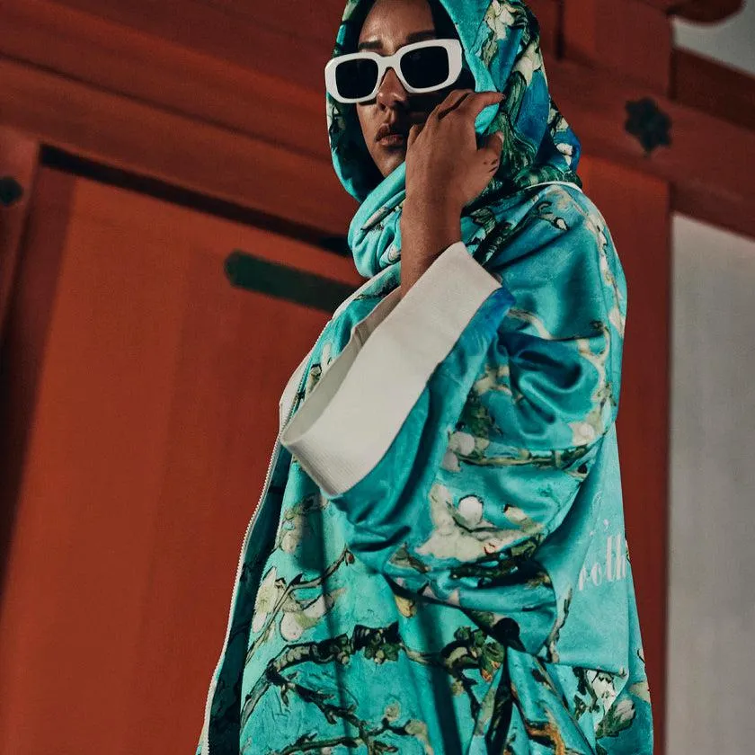 [JACKET KIMONO] FLOWERING ALMOND TREE BRANCHES | HAORI | VEDUTA