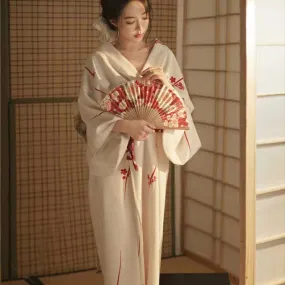 Japanese White Kimono