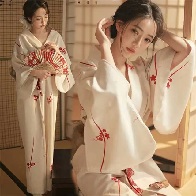 Japanese White Kimono