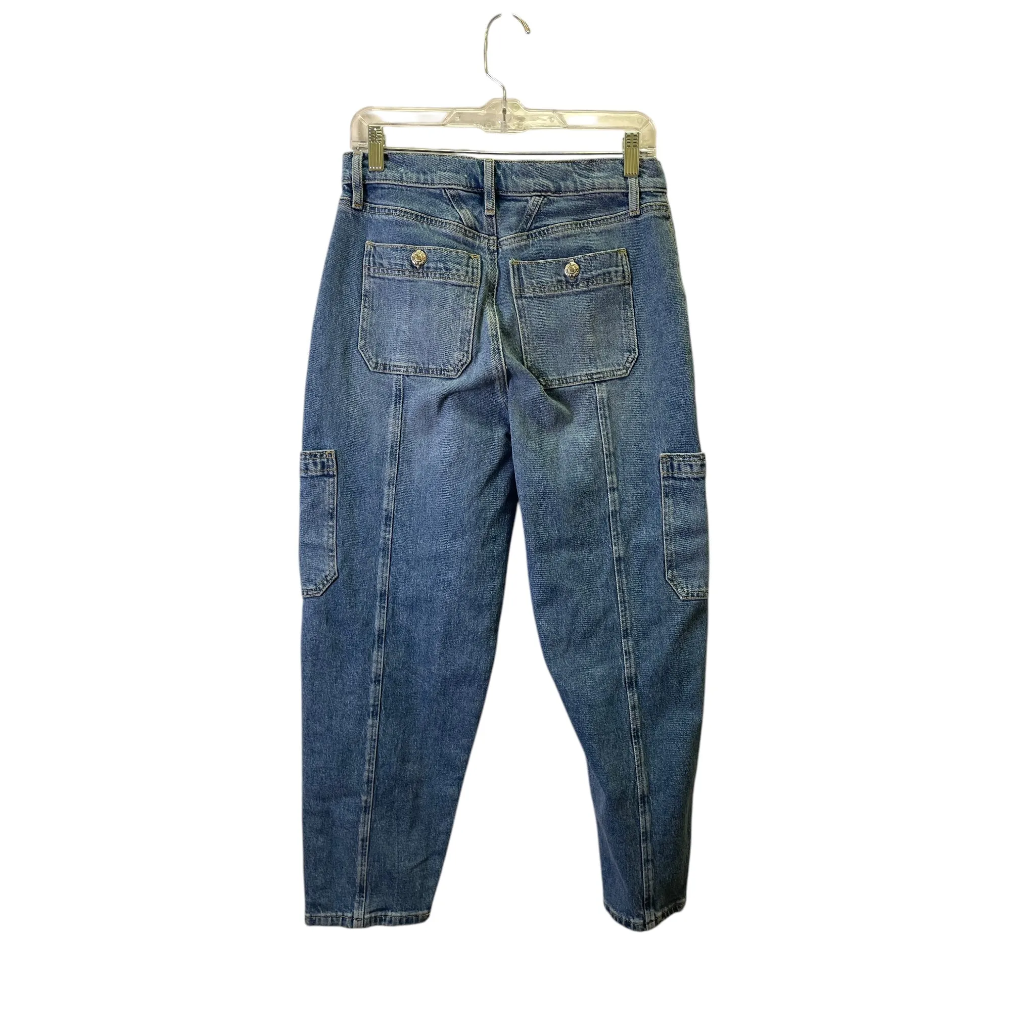 Jeans Straight By Loft In Blue Denim, Size:4