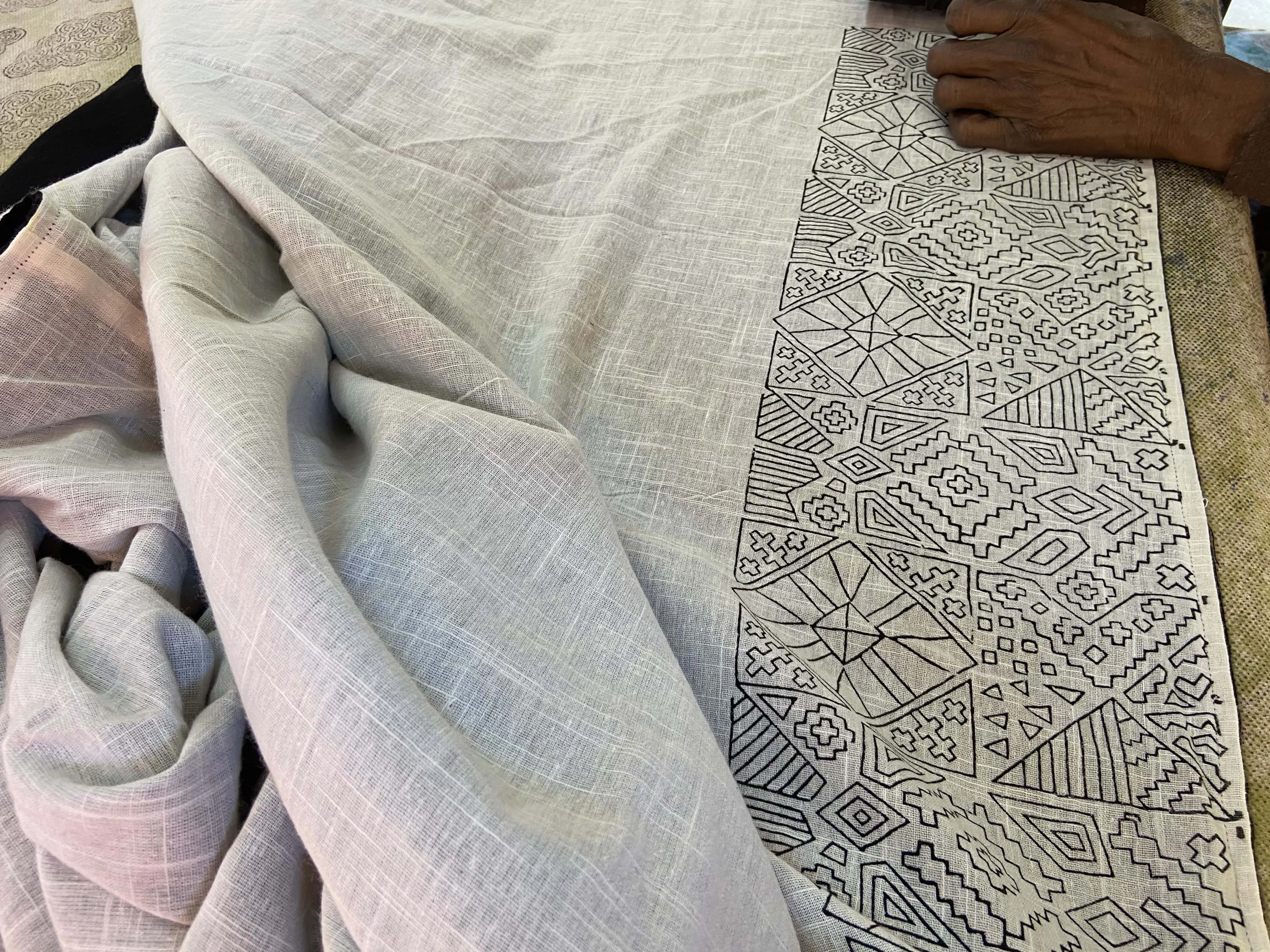 JIVA Cotton Kimono Sky
