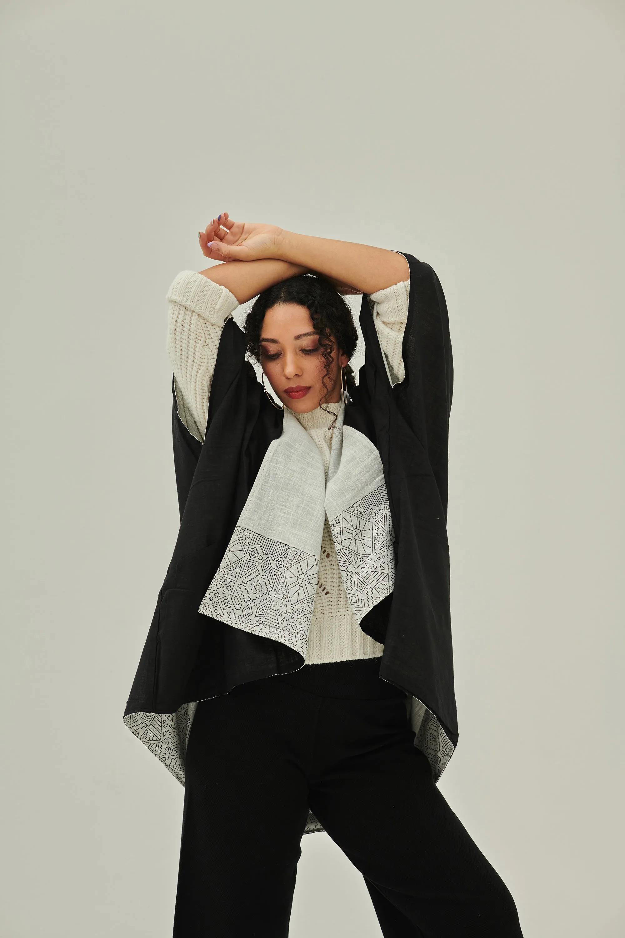 JIVA Cotton Kimono Sky