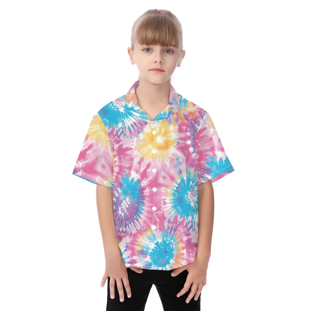 Kid's Hawaiian Vacation Shirt - Tie Dye (19) Designs