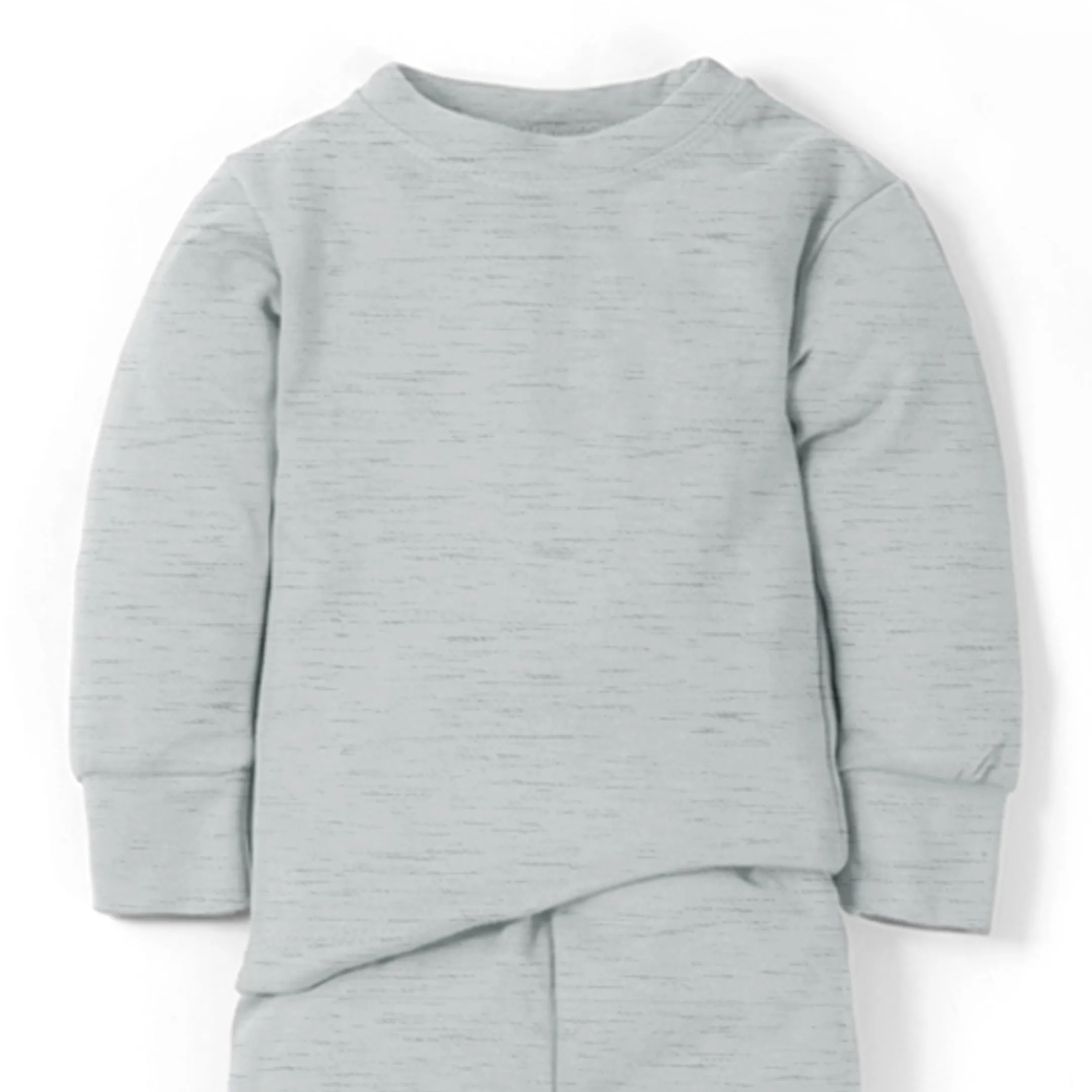 Kids Rib Innerwear Textured Grey Sw - Sunshine