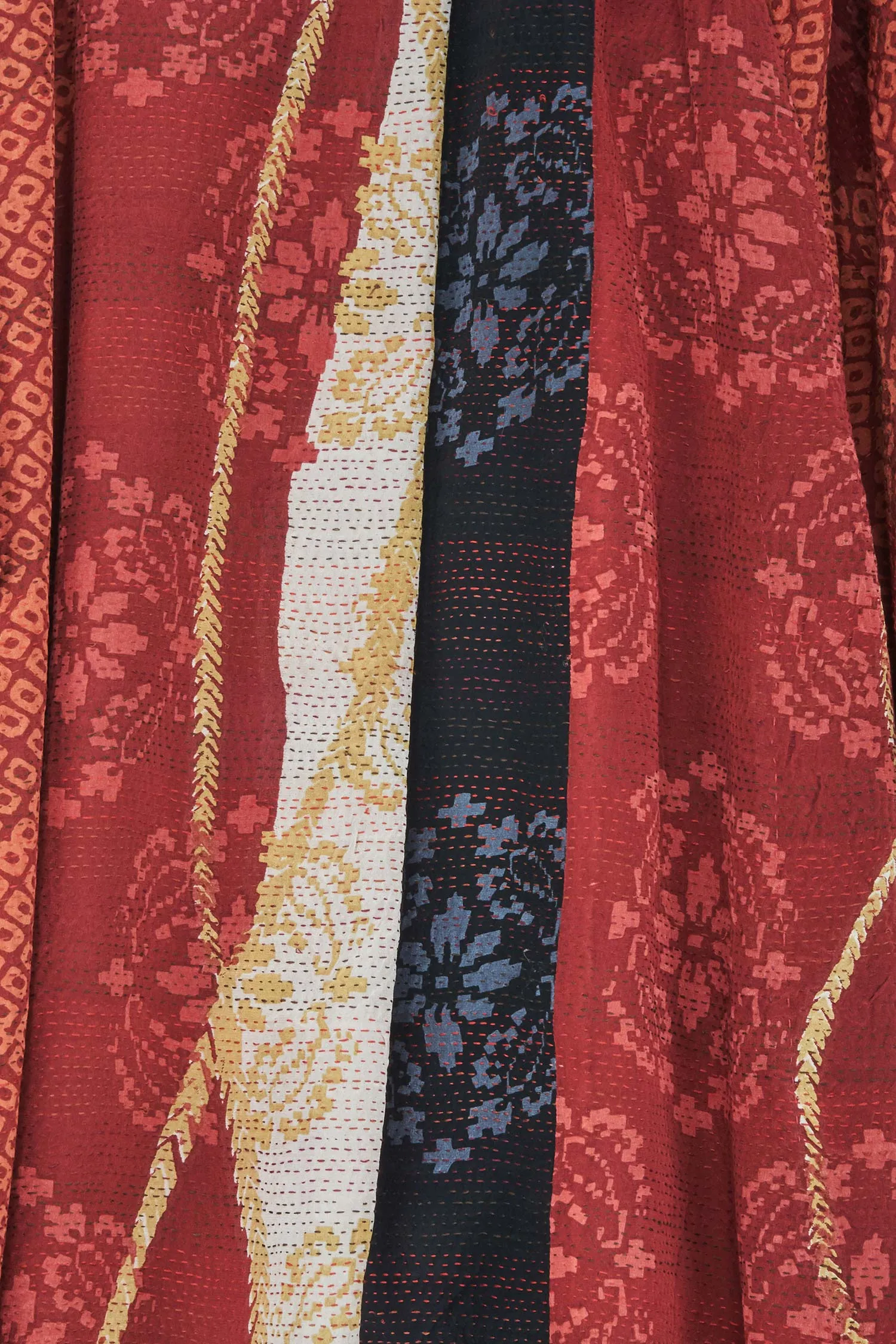 KIMONO PRINT KANTHA KIMONO DUSTER