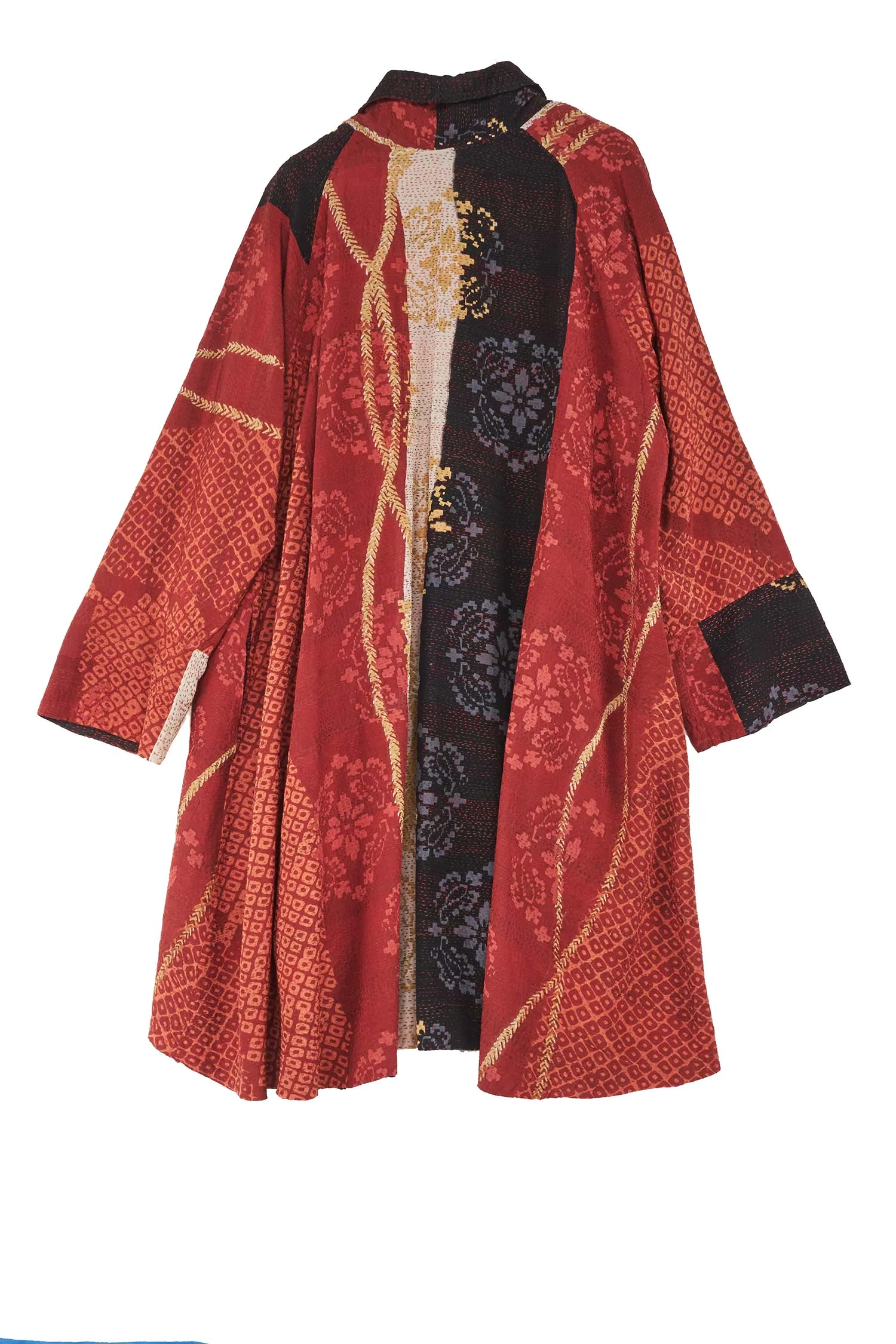 KIMONO PRINT KANTHA KIMONO LONG JKT