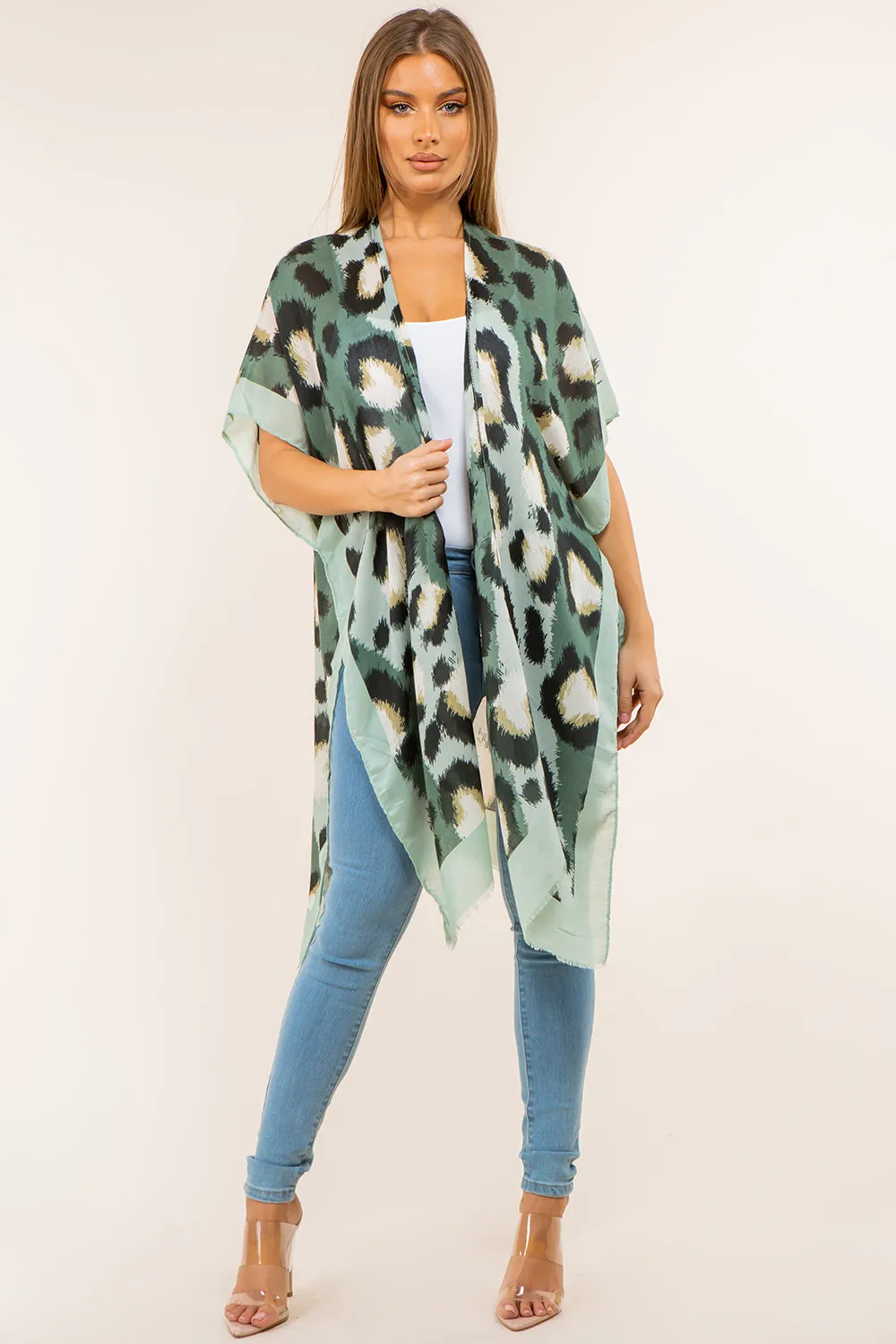KP-4144 Leopard Kimono