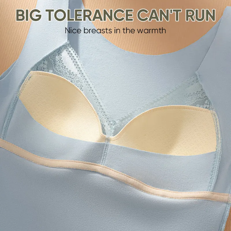 🎁Last Day 49% Off🔥2-in-1 Built-in Bra Lace Thermal Underwear