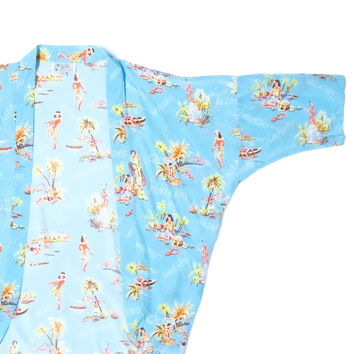 Lei Greeting (Kimono Cover-Up) - Seafoam