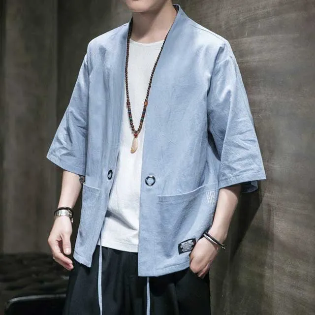 Light Blue Kimono Cardigan