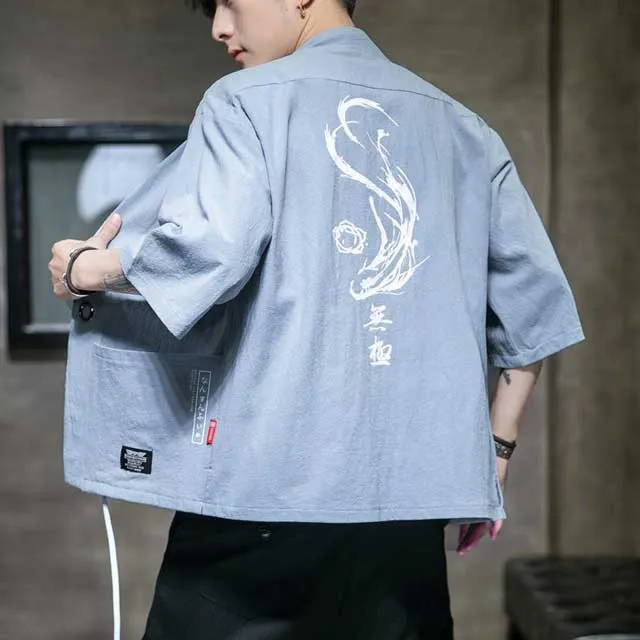 Light Blue Kimono Cardigan