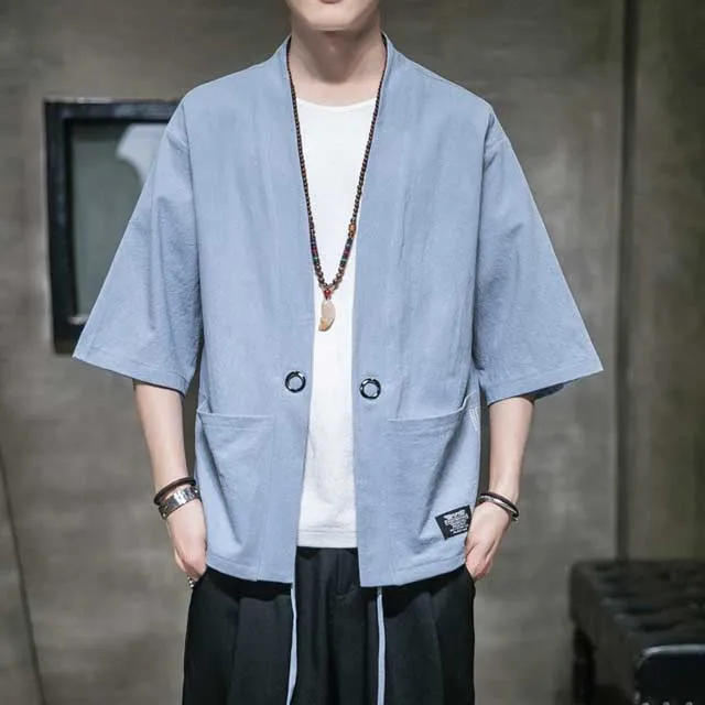 Light Blue Kimono Cardigan