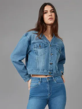 Lola Jeans Aurora Cropped Denim Jacket
