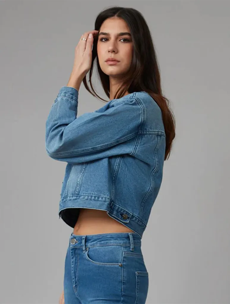 Lola Jeans Aurora Cropped Denim Jacket