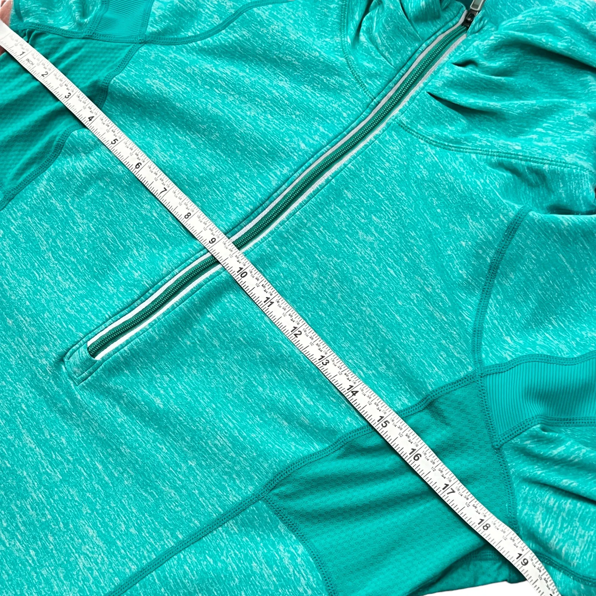Lululemon Athletica Teal Half Zip Pullover Jacket Size Medium