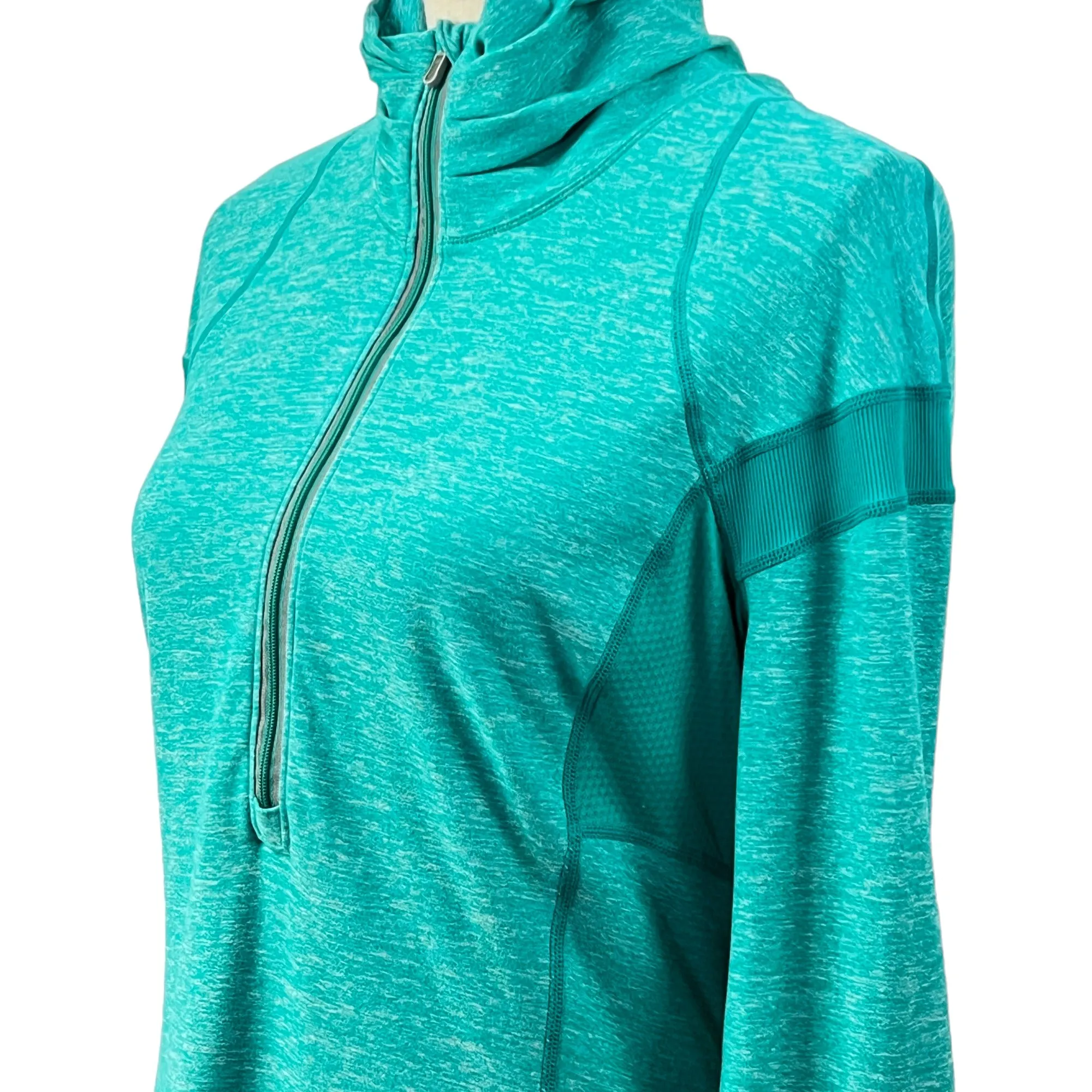 Lululemon Athletica Teal Half Zip Pullover Jacket Size Medium