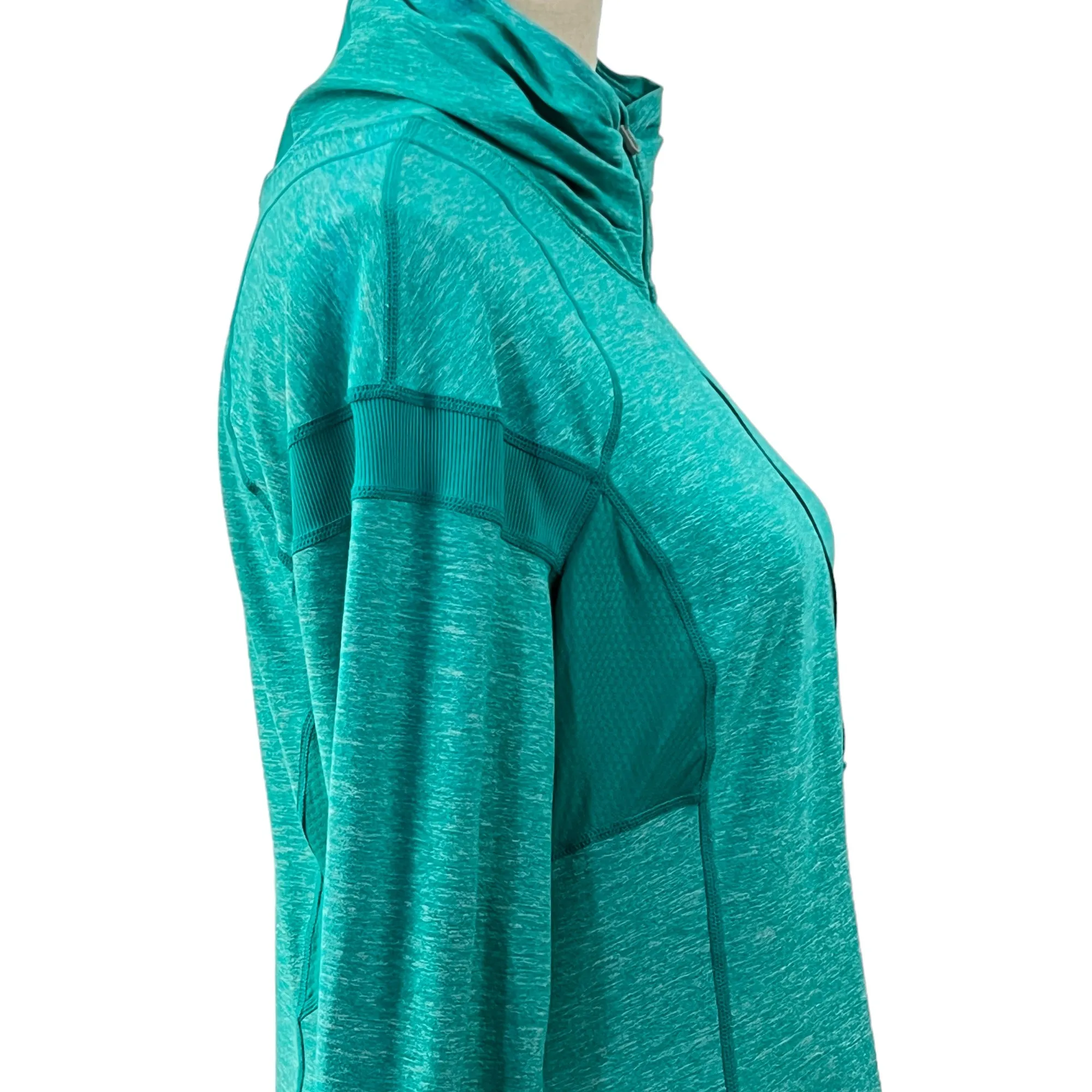 Lululemon Athletica Teal Half Zip Pullover Jacket Size Medium