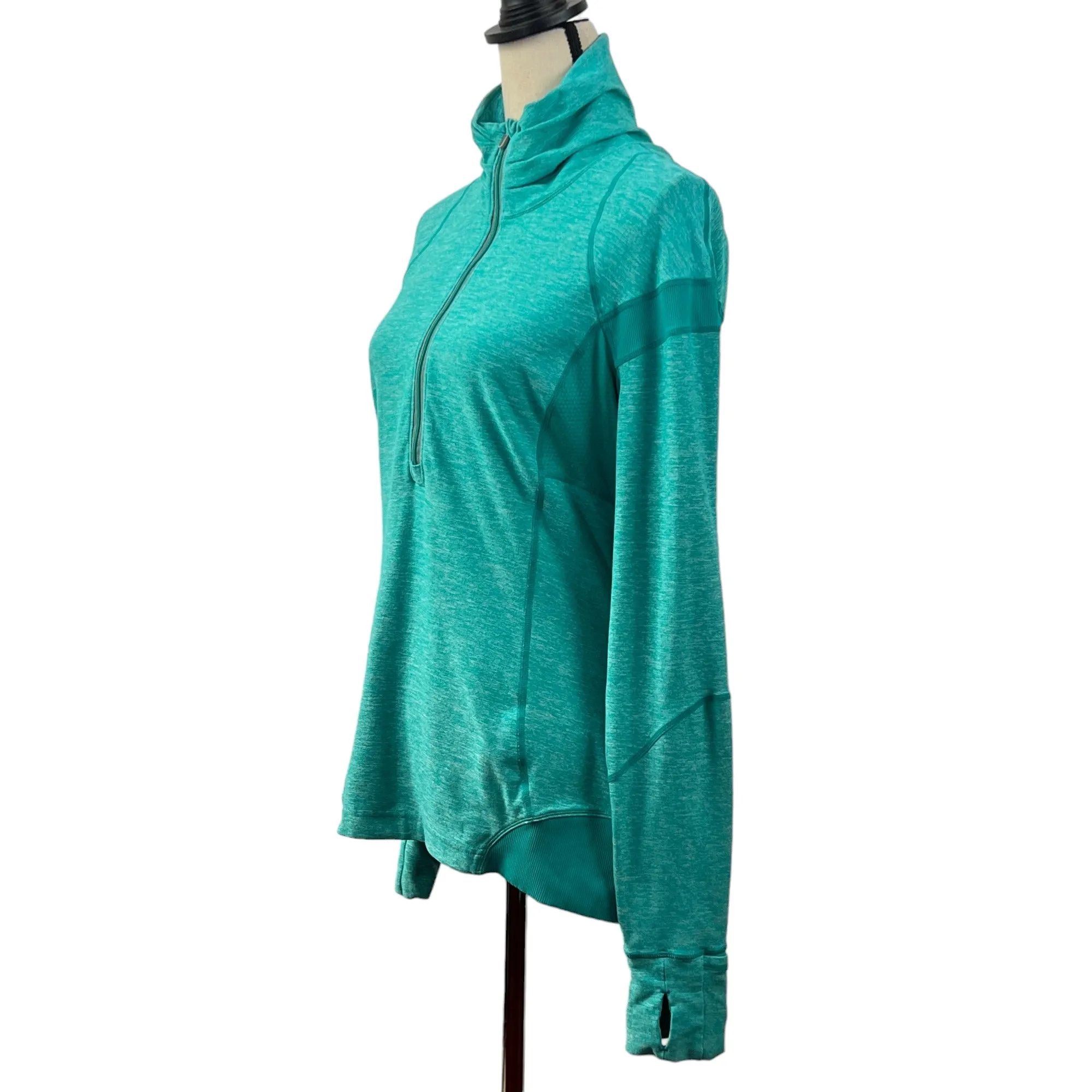 Lululemon Athletica Teal Half Zip Pullover Jacket Size Medium