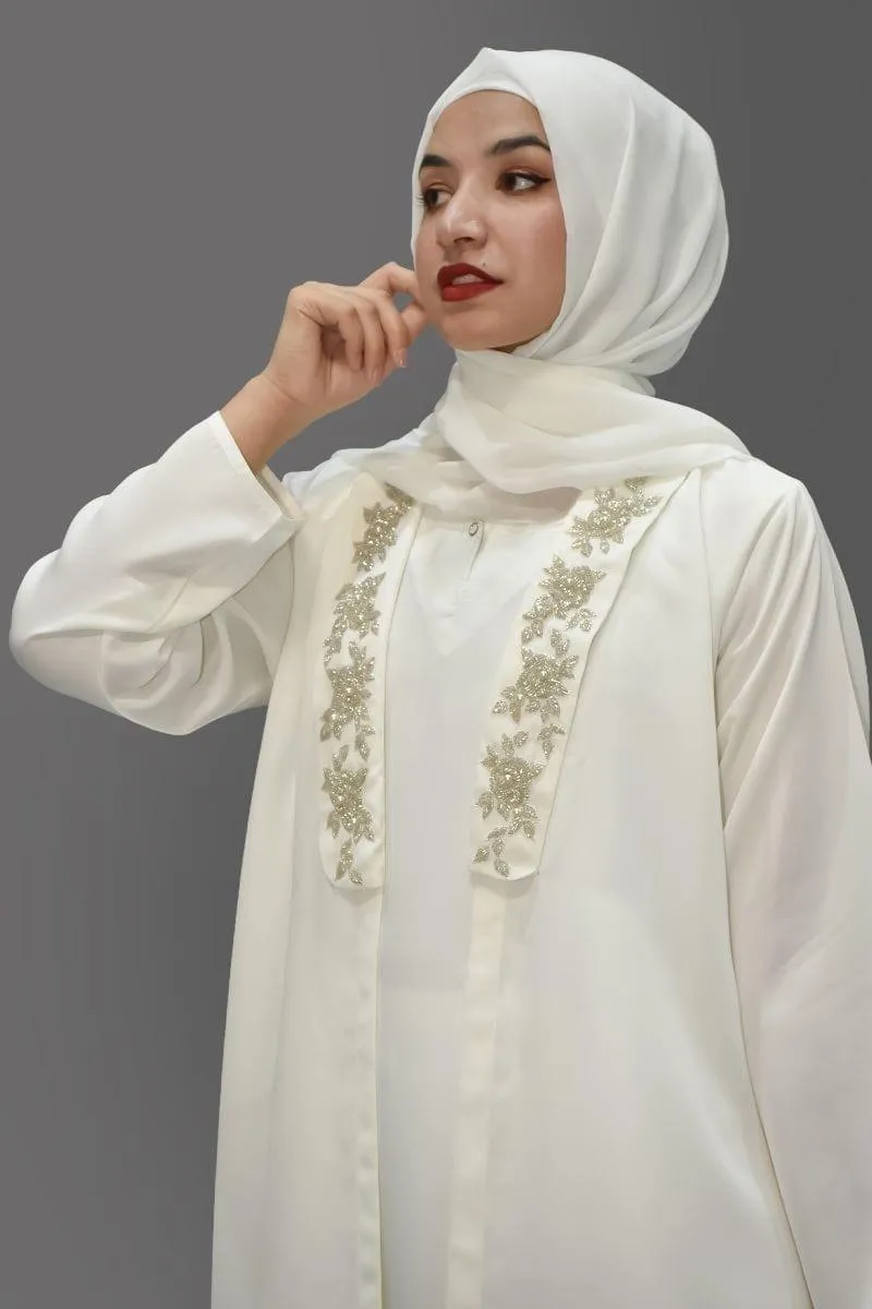Malbus - PEACE - 1 Piece - Abaya - White