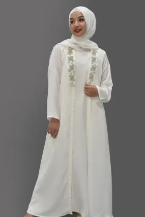 Malbus - PEACE - 1 Piece - Abaya - White