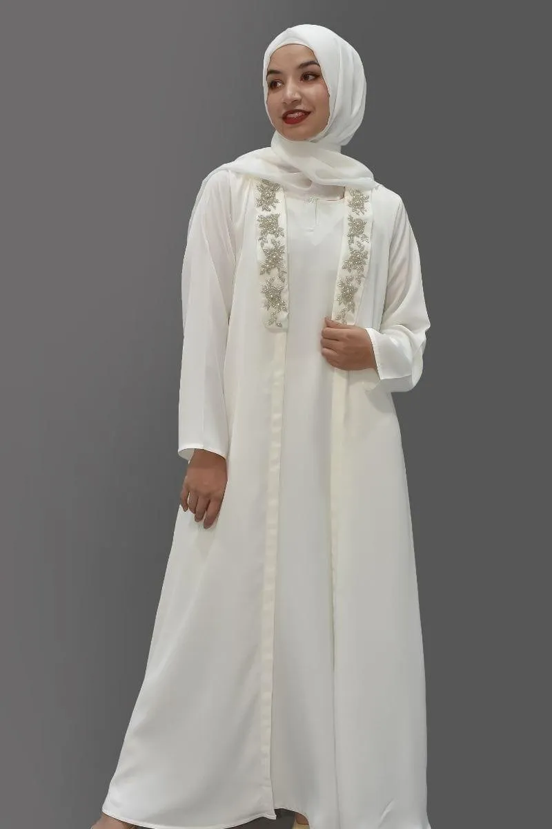 Malbus - PEACE - 1 Piece - Abaya - White