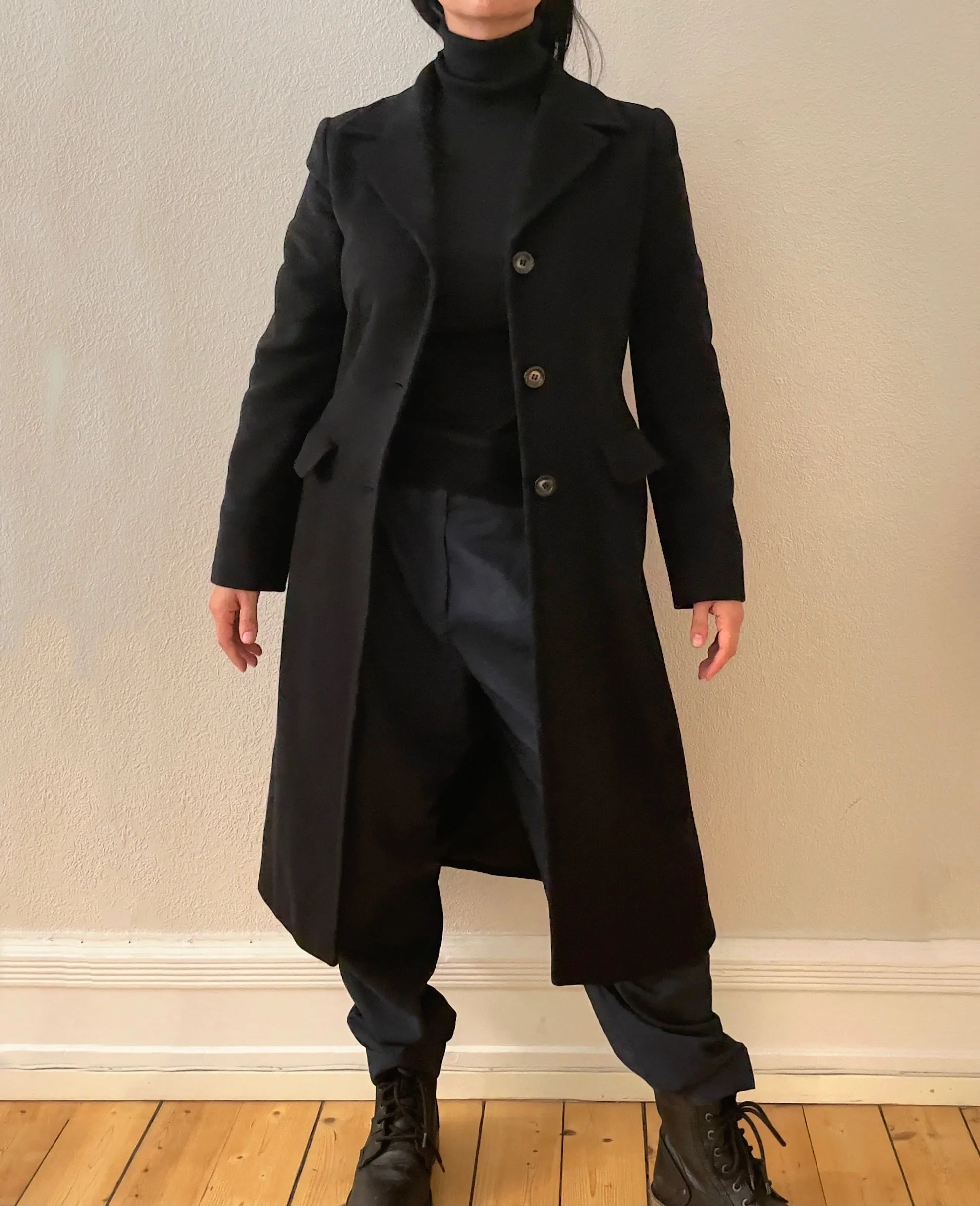 MAX&Co. Wool & Angora Blend Long Coat