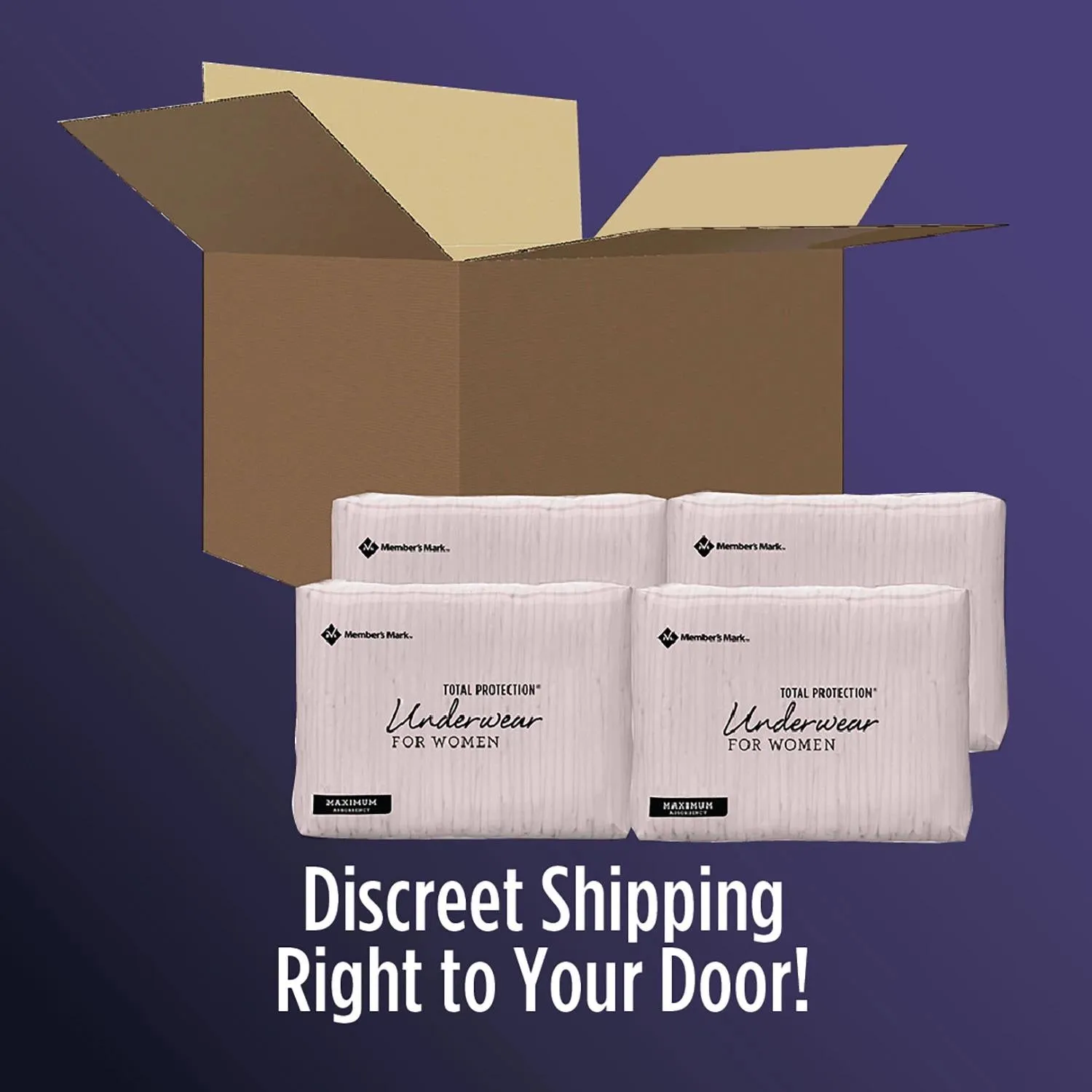 Member's Mark Total Protection Incontinence Underwear for Women - Choose Your Size