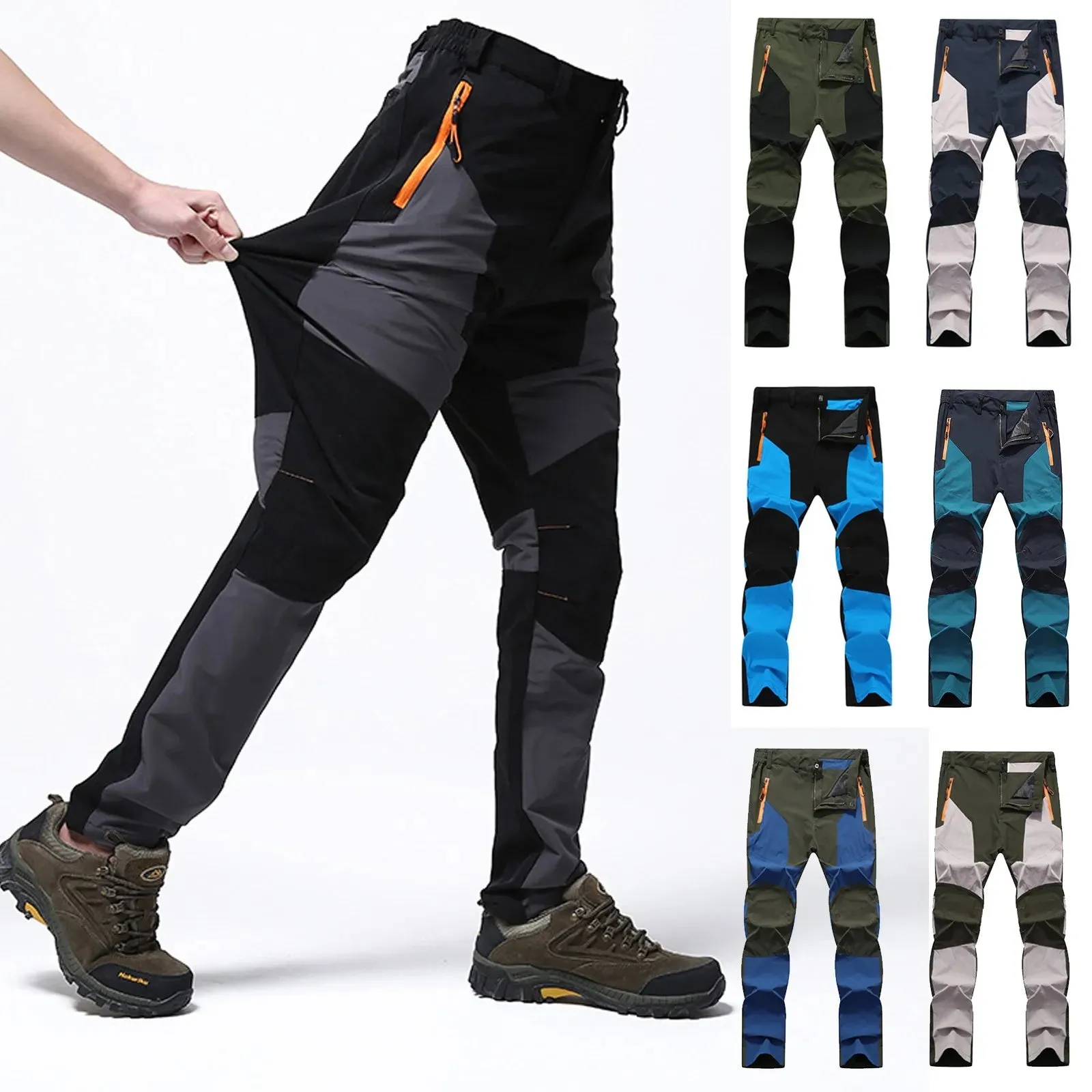Men's 4-Season Waterproof Hiking & Tactical Cargo Pants | Warm, Durable, and Outdoor-Ready