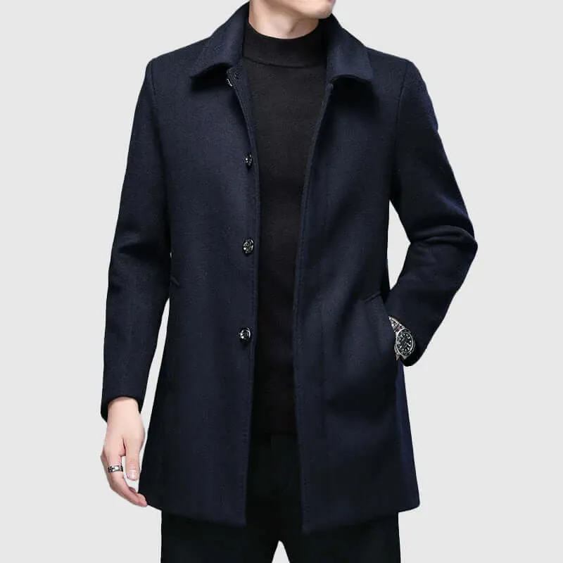 Men's Classic Elegant Wool Blend Coat