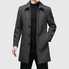 Men's Classic Elegant Wool Blend Coat