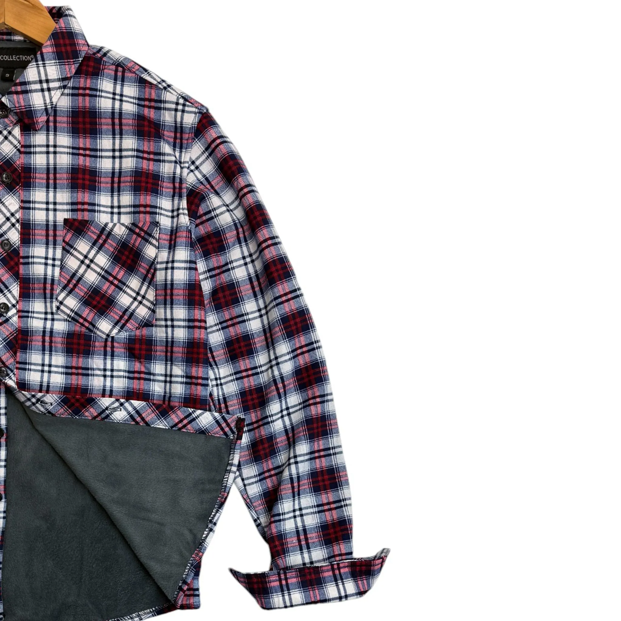 Mens Fleece Lined Flannel Shirt - JB2022