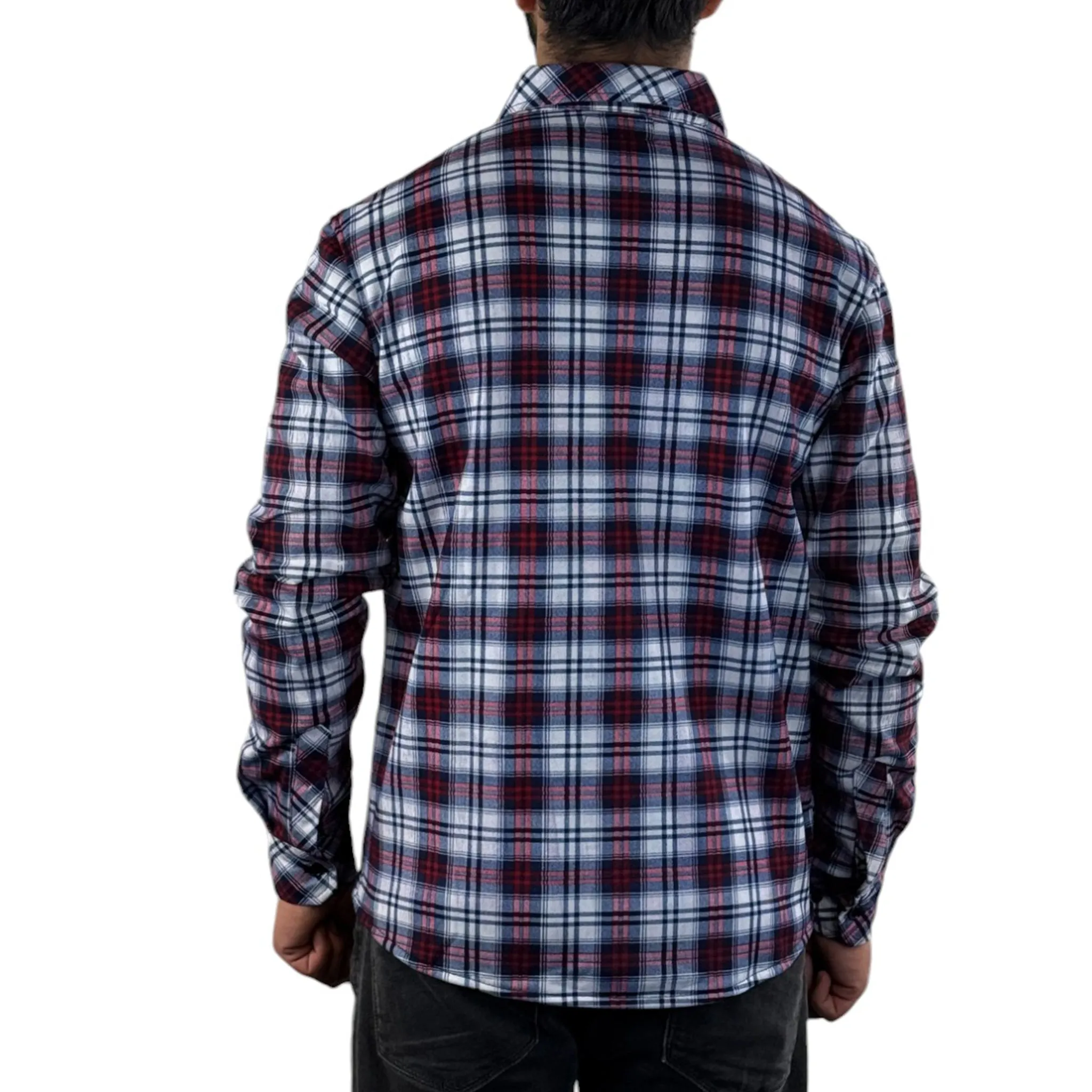 Mens Fleece Lined Flannel Shirt - JB2022