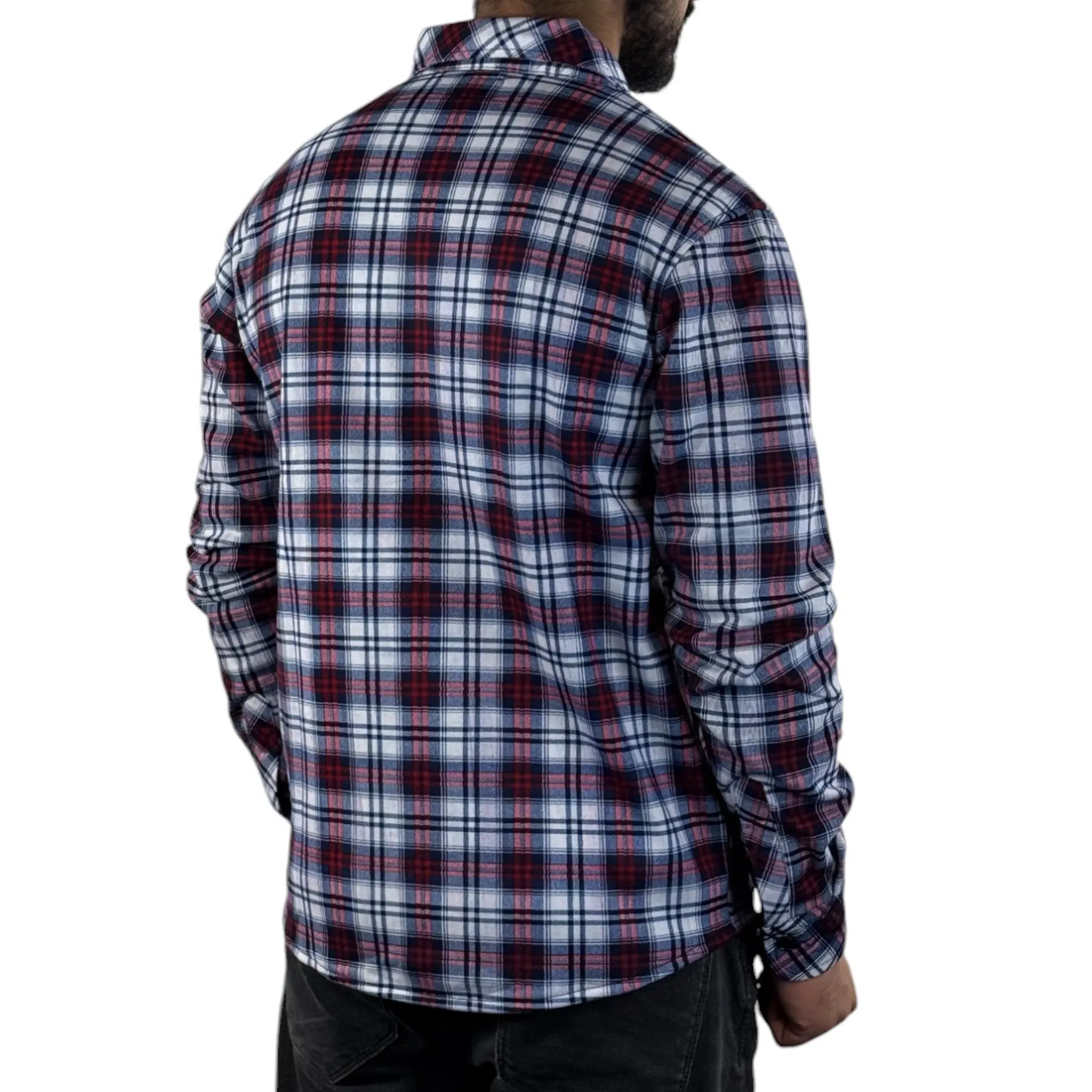Mens Fleece Lined Flannel Shirt - JB2022