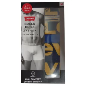 Men's Levi Cotton Stretch Boxer Briefs Underwear (Large)