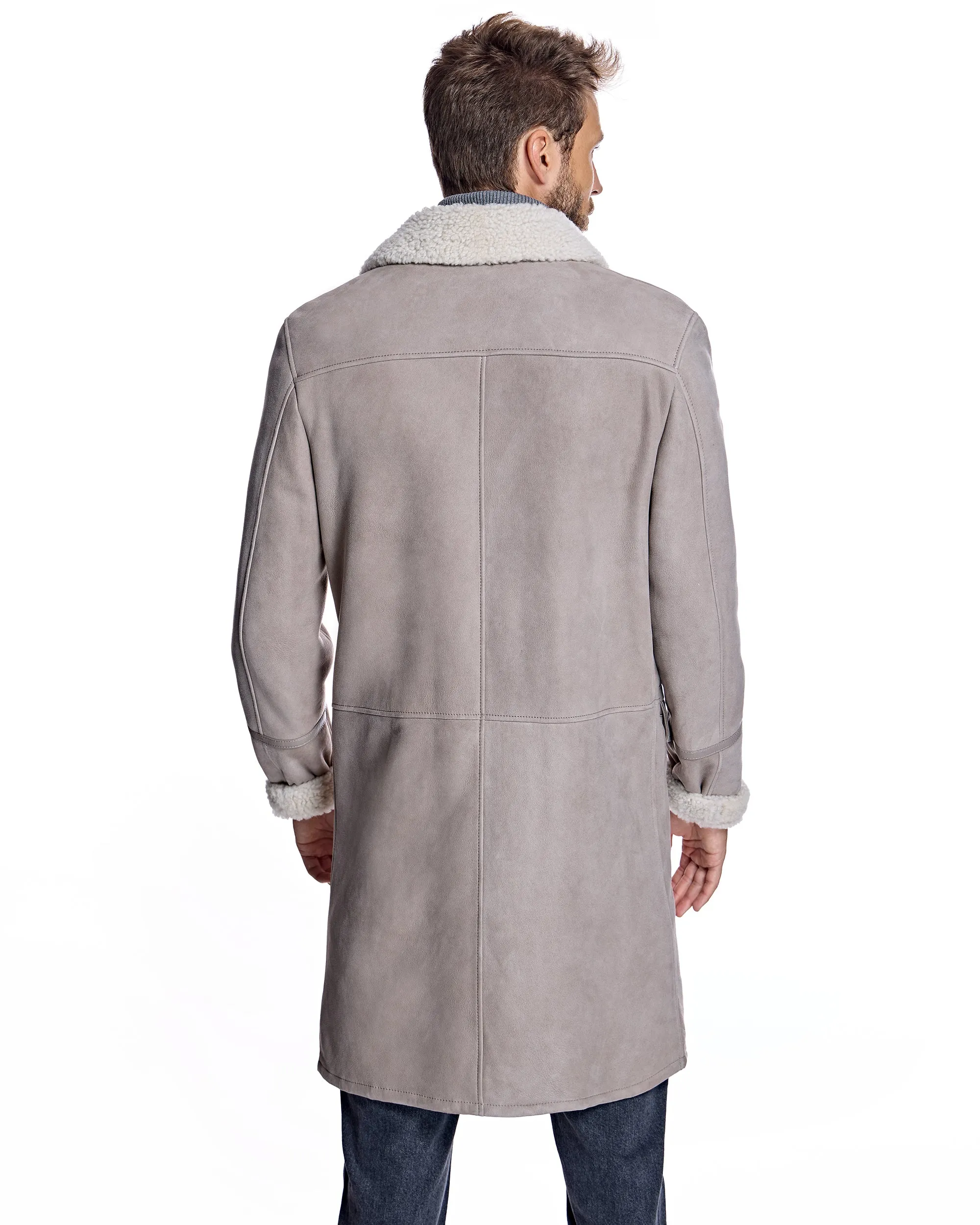 Men's Shearling Peacoat