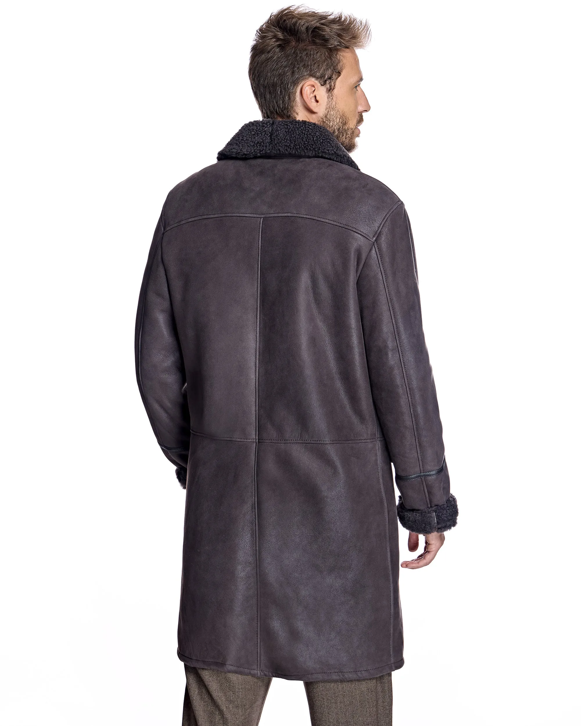 Men's Shearling Peacoat