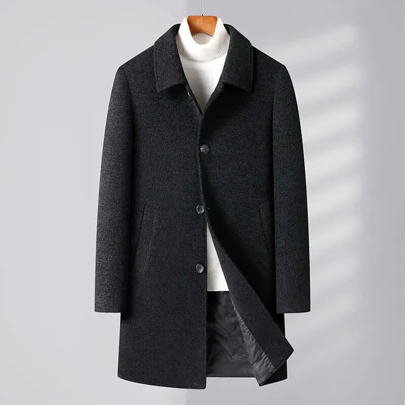 Men's Slim Fit Wool Coat