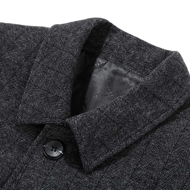 Men's Slim Fit Wool Coat