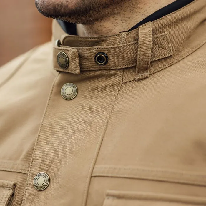 Merlin Burslem Eco Laminated Jacket - Dark Sand
