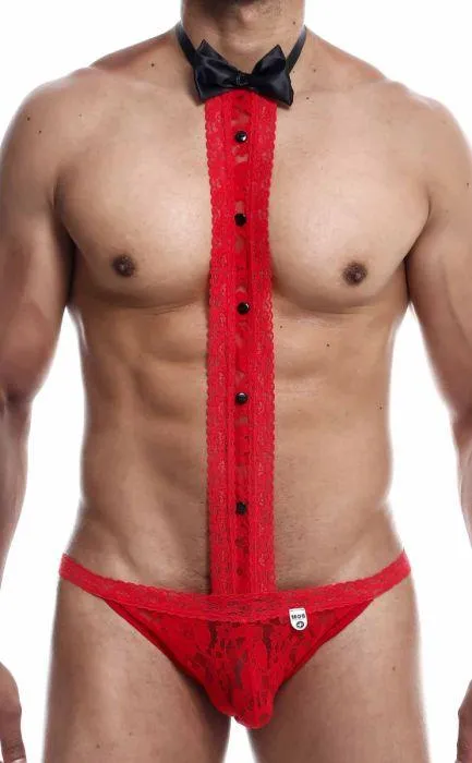 MOB Tuxedo Lace Thong