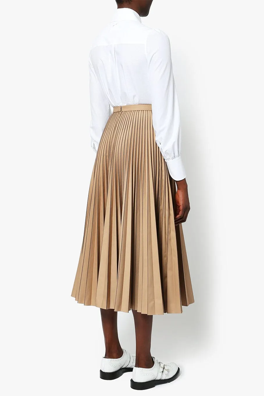 Nesrine Pleated Skirt - Camel